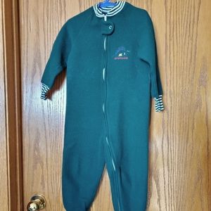 Boys Field Gear Dinosaur Fleece Footed Pajamas